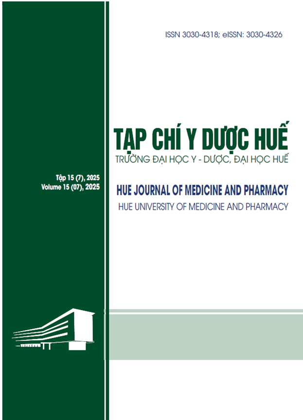 Tập 15 Số 7 (2025): Tạp chí Y Dược Huế số 5 tập 15-2025